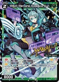 WOLF//Memoria, Explosive Gun (Parallel Foil) - Conflated Diva - WIXOSS card