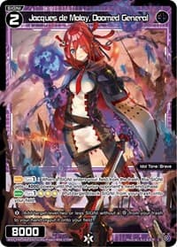 Jacques de Molay, Doomed General (Parallel Foil) - Conflated Diva - WIXOSS card