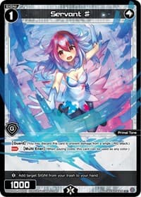 Servant # - Conflated Diva - WIXOSS card