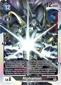 Alphamon - Versus Royal Knights - Digimon Card Game card
