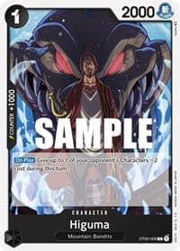 Higuma - ST-08: Starter Deck 8 Monkey.D.Luffy - One Piece Card Game card