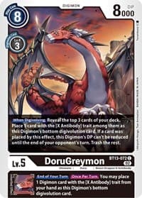 DoruGreymon - Versus Royal Knights - Digimon Card Game card