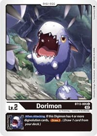 Dorimon - Versus Royal Knights - Digimon Card Game card