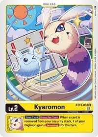 Kyaromon - Versus Royal Knights - Digimon Card Game card