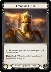 Frontline Helm - Dusk till Dawn - Flesh and Blood TCG card