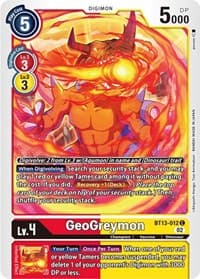 Geogreymon - Versus Royal Knights - Digimon Card Game card