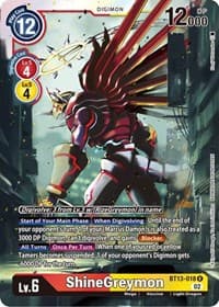 ShineGreymon - Versus Royal Knights - Digimon Card Game card