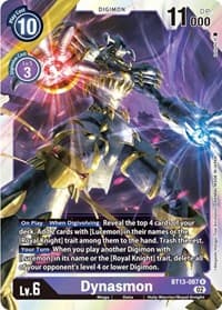 Dynasmon - Versus Royal Knights - Digimon Card Game card