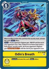 Odin's Breath - Versus Royal Knights - Digimon Card Game card