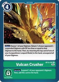 Vulcan Crusher - Versus Royal Knights - Digimon Card Game card