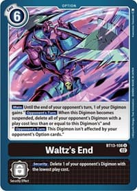 Waltz's End - Versus Royal Knights - Digimon Card Game card