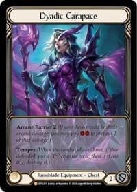 Dyadic Carapace (Extended Art) - Dusk till Dawn - Flesh and Blood TCG card