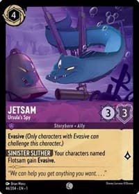 Jetsam - Ursula's Spy - The First Chapter - Disney Lorcana card