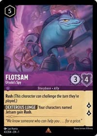 Flotsam - Ursula's Spy - The First Chapter - Disney Lorcana card