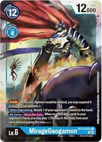 MirageGaogamon - Versus Royal Knights - Digimon Card Game card