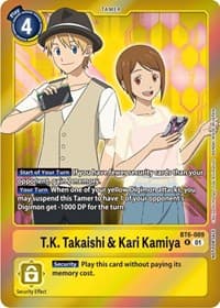T.K. Takaishi & Kari Kamiya (Event Pack 5) - Double Diamond - Digimon Card Game card