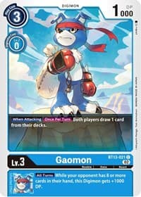Gaomon - Versus Royal Knights - Digimon Card Game card