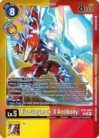 RizeGreymon (X Antibody) (Event Pack 5) - X Record - Digimon Card Game card