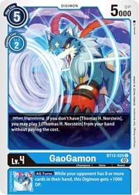 GaoGamon - Versus Royal Knights - Digimon Card Game card
