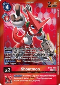 Shoutmon (Event Pack 5) - Xros Encounter - Digimon Card Game card