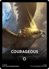 Courageous Theme Card - Universes Beyond: The Lord of the Rings: Tales of Middle-earth - Magic: The Gathering card