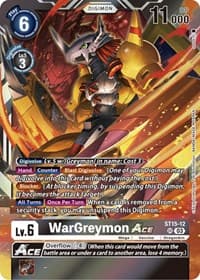 WarGreymon ACE (Box Topper) - Versus Royal Knights - Digimon Card Game card