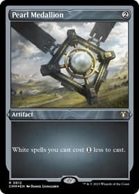 Pearl Medallion (Foil Etched) - Commander Masters - Magic: The Gathering card
