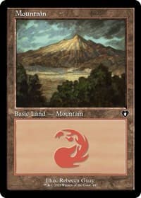 Mountain (447) (Retro Frame) - Commander Masters - Magic: The Gathering card