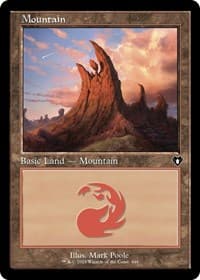 Mountain (448) (Retro Frame) - Commander Masters - Magic: The Gathering card