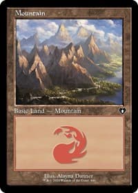Mountain (446) (Retro Frame) - Commander Masters - Magic: The Gathering card