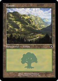 Forest (449) (Retro Frame) - Commander Masters - Magic: The Gathering card