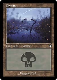 Swamp (445) (Retro Frame) - Commander Masters - Magic: The Gathering card