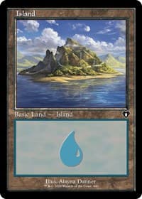 Island (440) (Retro Frame) - Commander Masters - Magic: The Gathering card
