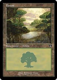 Forest (450) (Retro Frame) - Commander Masters - Magic: The Gathering card