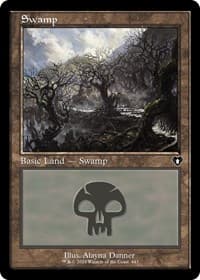 Swamp (443) (Retro Frame) - Commander Masters - Magic: The Gathering card