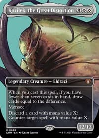 Kozilek, the Great Distortion (Borderless) - Commander Masters - Magic: The Gathering card