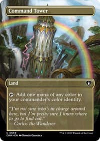 Command Tower (Borderless) - Commander Masters - Magic: The Gathering card