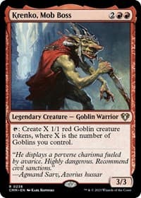 Krenko, Mob Boss - Commander Masters - Magic: The Gathering card