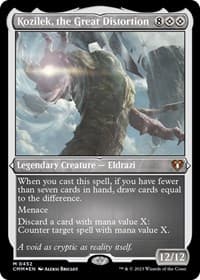 Kozilek, the Great Distortion (Foil Etched) - Commander Masters - Magic: The Gathering card