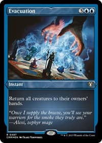 Evacuation (Foil Etched) - Commander Masters - Magic: The Gathering card