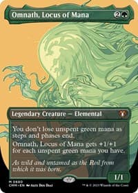 Omnath, Locus of Mana (Borderless) - Commander Masters - Magic: The Gathering card