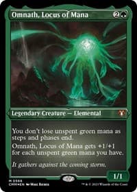 Omnath, Locus of Mana (Foil Etched) - Commander Masters - Magic: The Gathering card