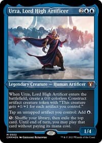 Urza, Lord High Artificer (Foil Etched) - Commander Masters - Magic: The Gathering card