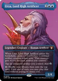 Urza, Lord High Artificer (Borderless) - Commander Masters - Magic: The Gathering card