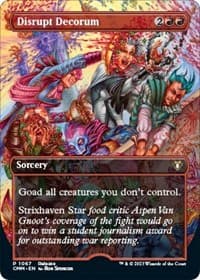 Disrupt Decorum - Launch Party & Release Event Promos - Magic: The Gathering card