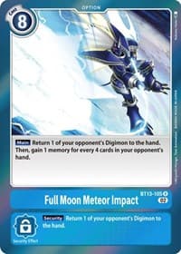 Full Moon Meteor Impact - Versus Royal Knights - Digimon Card Game card