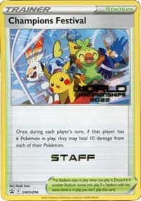 Champions Festival - SWSH296 (World Championships 2022) [Staff] - SWSH: Sword & Shield Promo Cards - Pokemon card