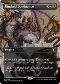 Kindred Dominance (Borderless) - Commander Masters - Magic: The Gathering card