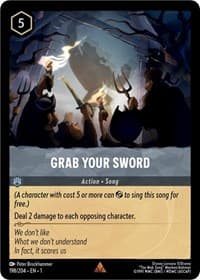 Grab Your Sword - The First Chapter - Disney Lorcana card