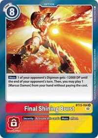 Final Shining Burst - Versus Royal Knights - Digimon Card Game card